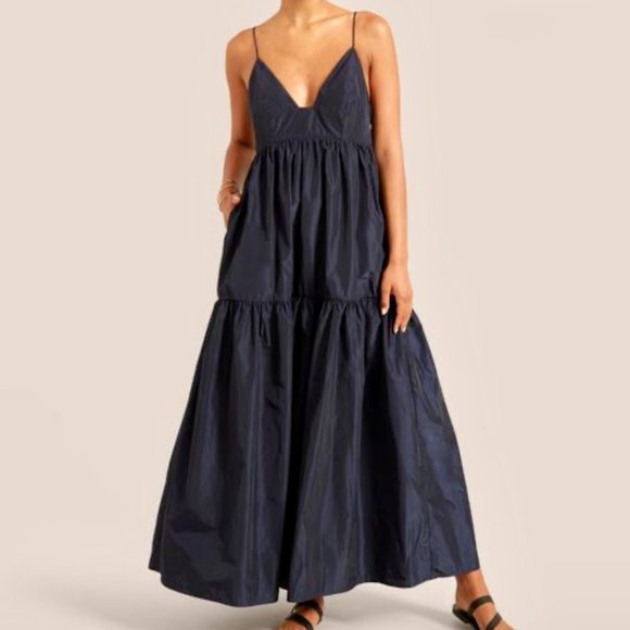 Modern Citizen Oralia Taffeta Sweetheart Neck Tiered Dress (NWOT) - Picture 2 of 13